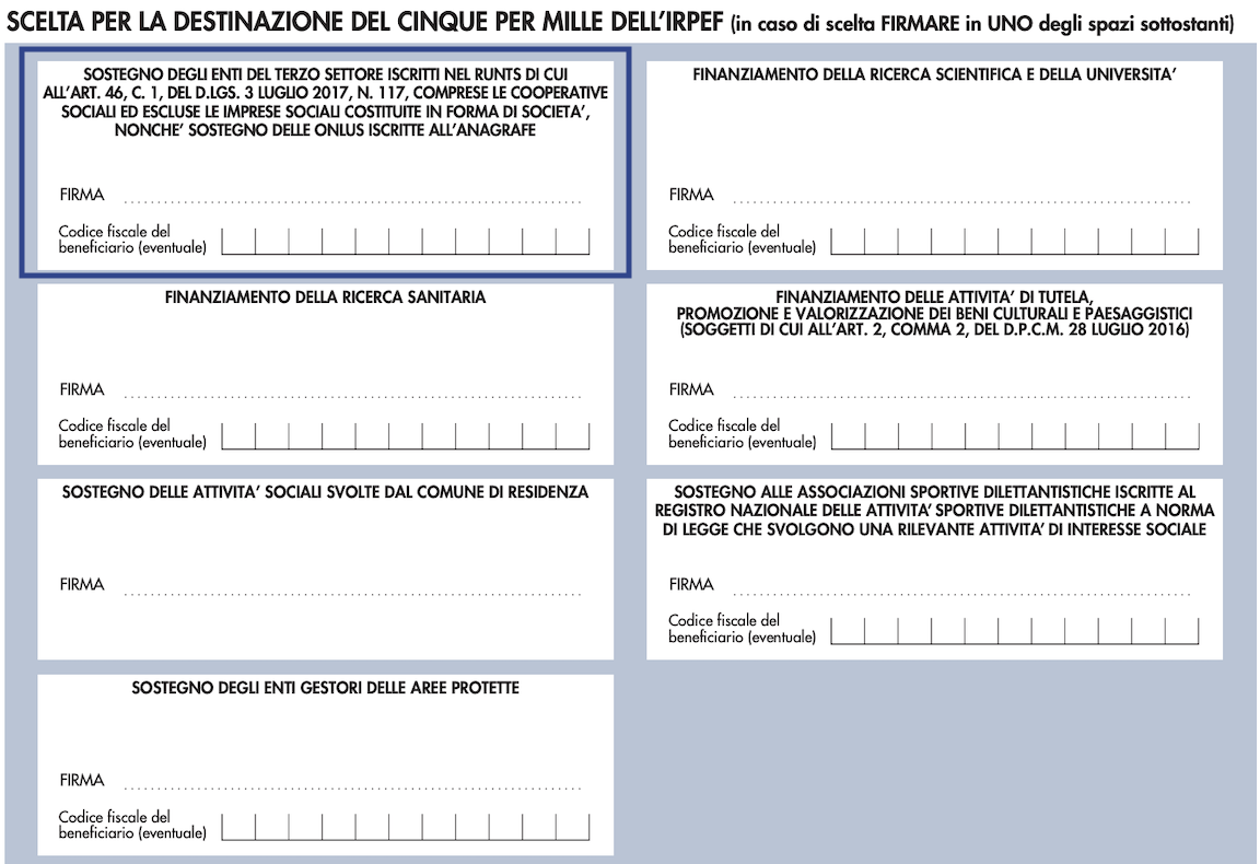 5 per mille UTA Onlus