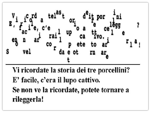 testo esempio dislessia